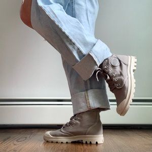 Palladium grey high top sneakers